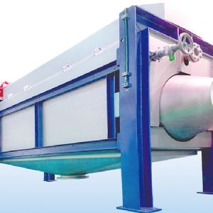 Slag discharge drum screen